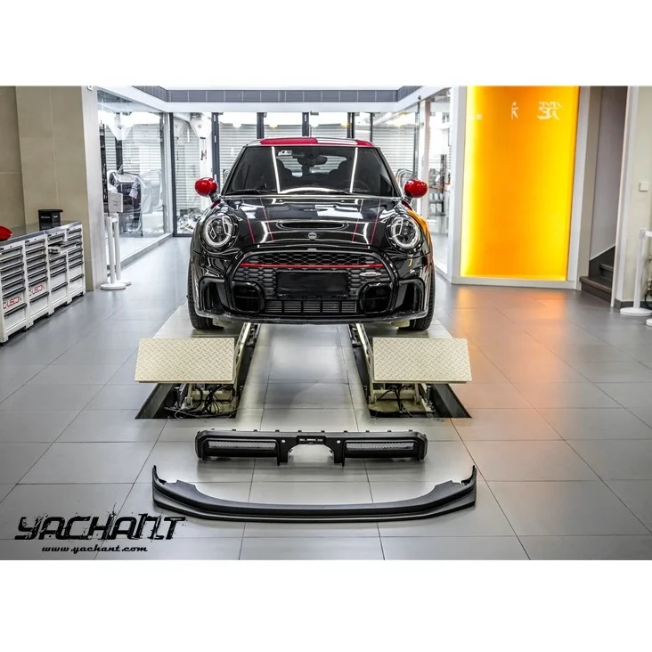 2022 2023 MINI F56 JCW DL AG Style Front Lip and Rear Diffuser with Backup Light In-Stock ABS Body Parts for F56 JCW