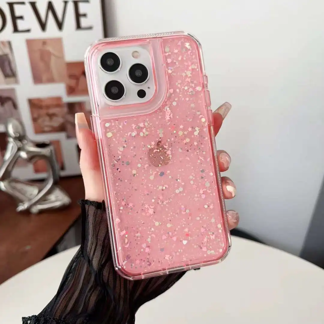 Honatop 2 En 1 Glitter Shockproof Fundas Para Celulares Forros Plastic ...