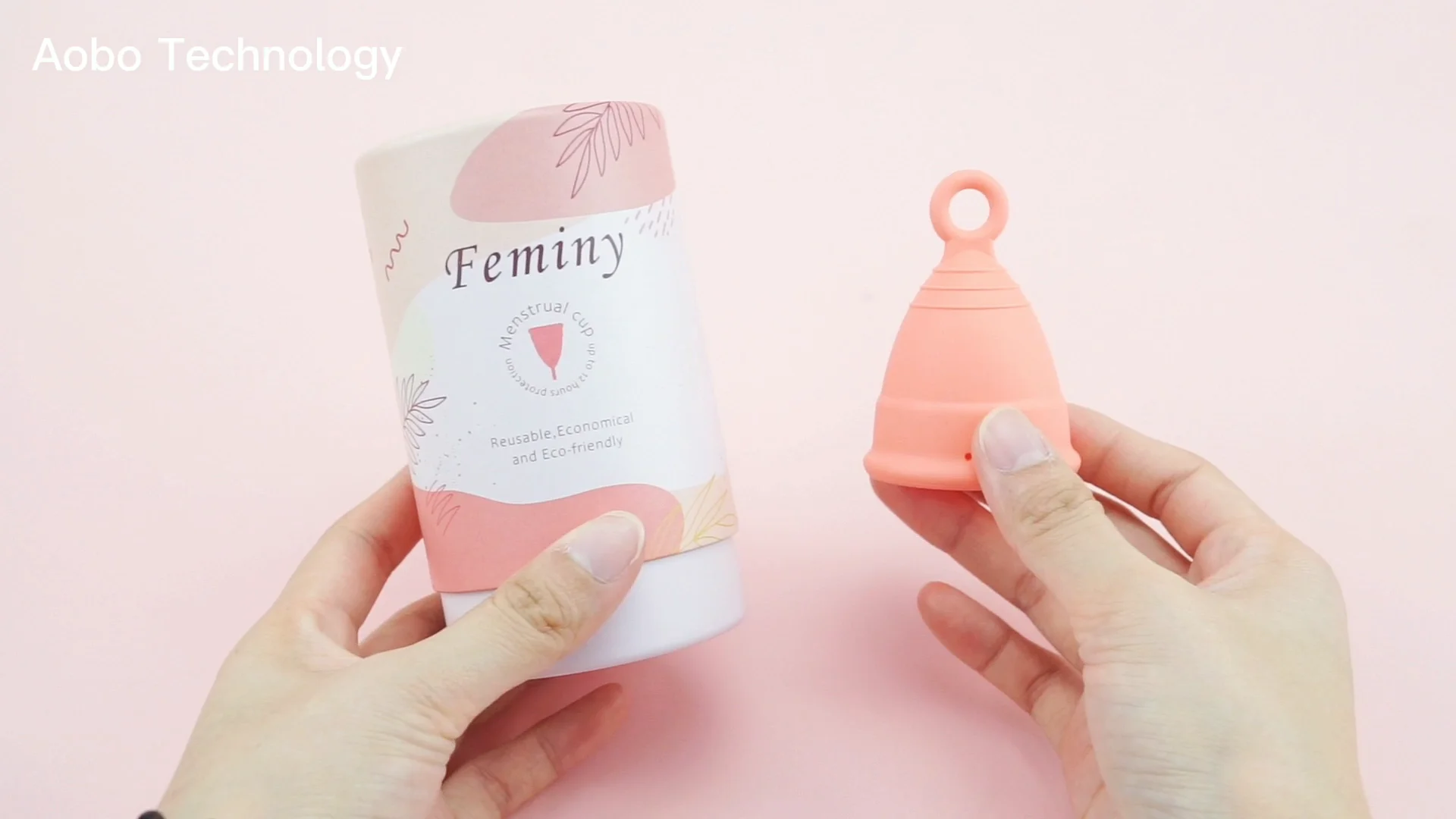 Ecofriendly Box Packaging Menstrual Cup Super Thin Menstrual Cup Ring Hold Menstrual Cups With