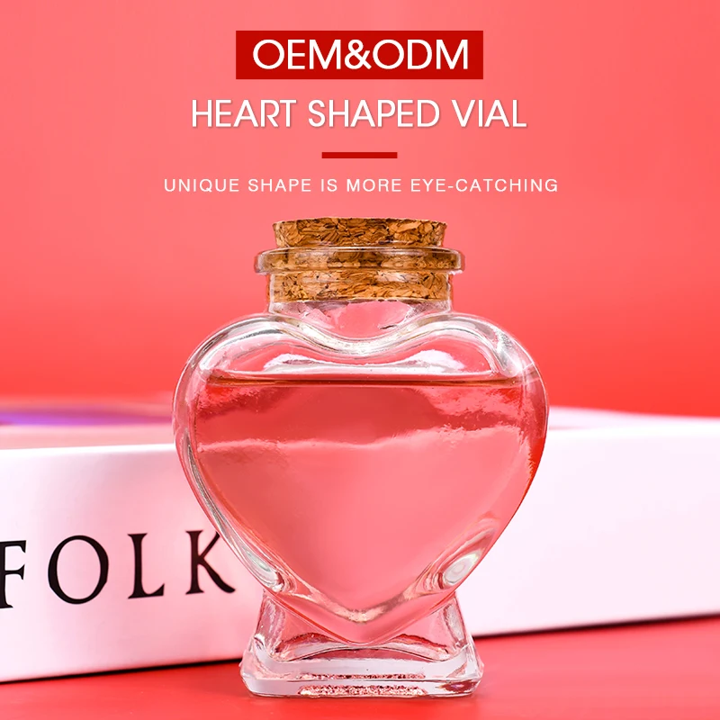 Heart Shape Glass Bottle For Wedding Decoration Diy T Home Party 70ml Heart Shaped Glass Jar 6847