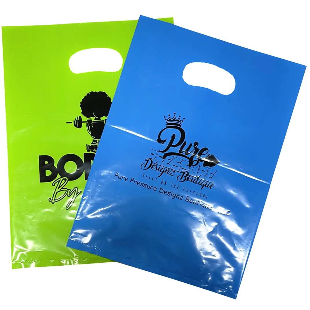 100 шт. заводское количество Пользовательский логотип печать бутик косметические товары личной гигиены упаковка полиэтиленовый пакет