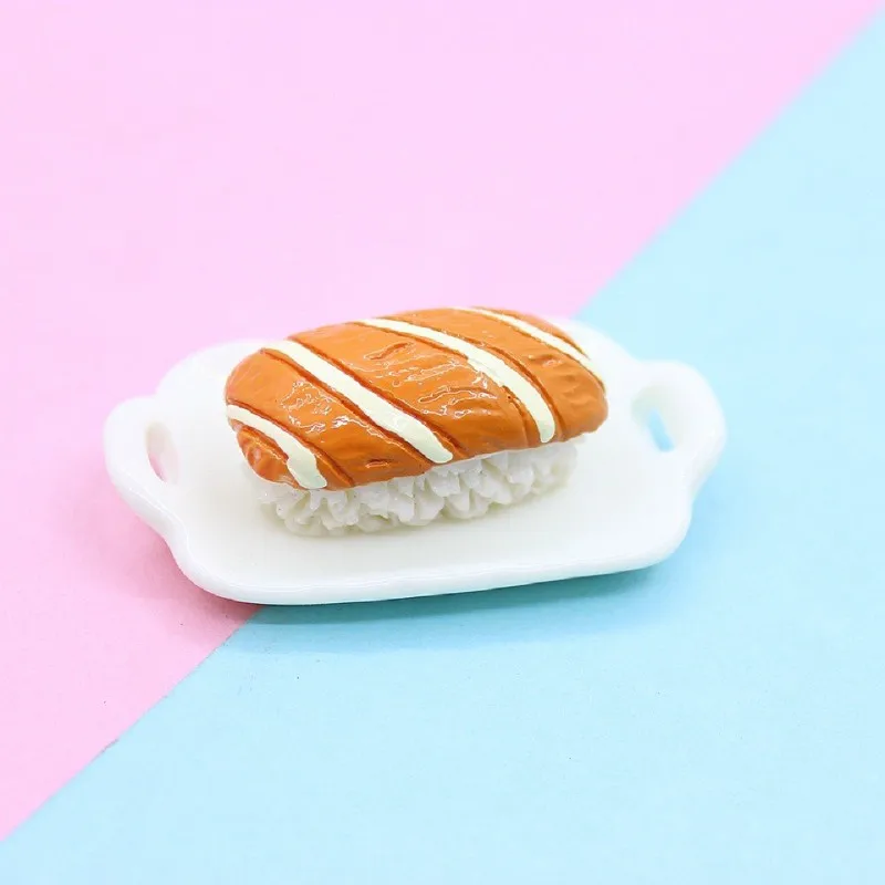 Wholesale Simulation Japanese sushi roll resin jewelry accessories