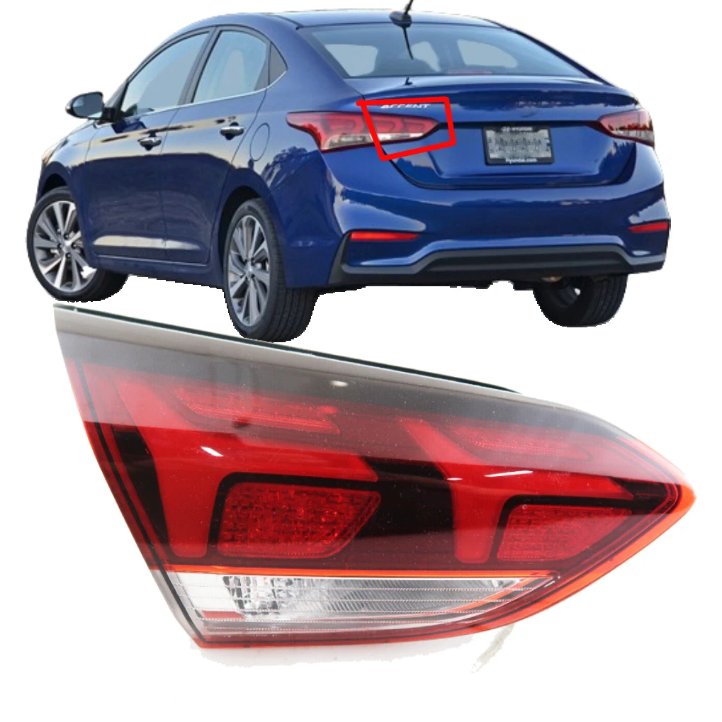 car Halogen Rear Inner Lamp Tail Light For Hyundai Accent 2018 oem 92404-H6000 92403-H6000