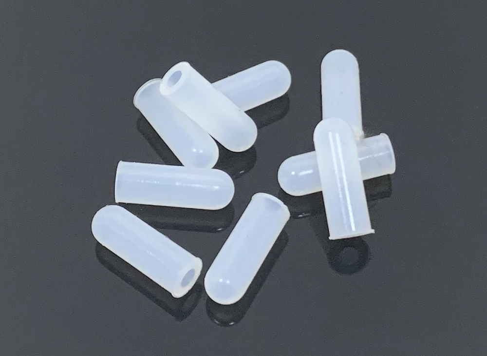 2.5mm 3mm M3 Screw Silicone Rubber End Cap High Temperature Plating ...