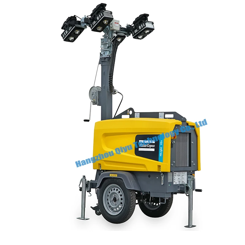 Portable Atlas Copco Led Light Tower Hilight V5+ Light Tower With ...