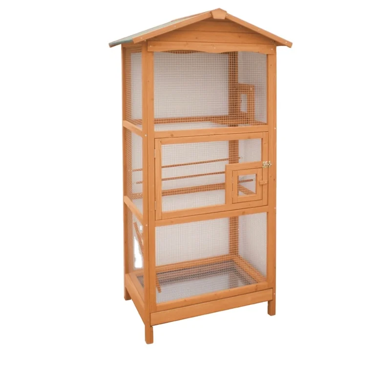 Wholesale Large Bird Cage Outdoor Wooden Bird House Cages Aviaries For ...