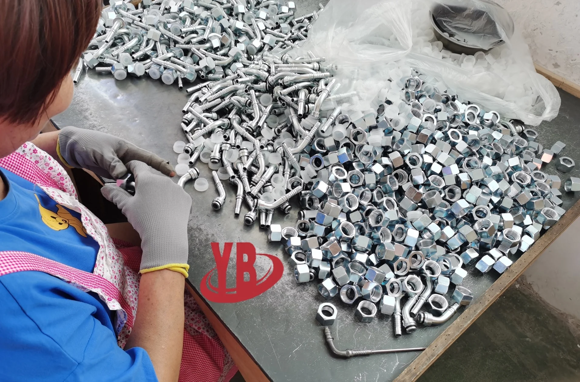 high pressure hydraulic pipe hose ferrule fittings crimp stainless / carbon steel 00110