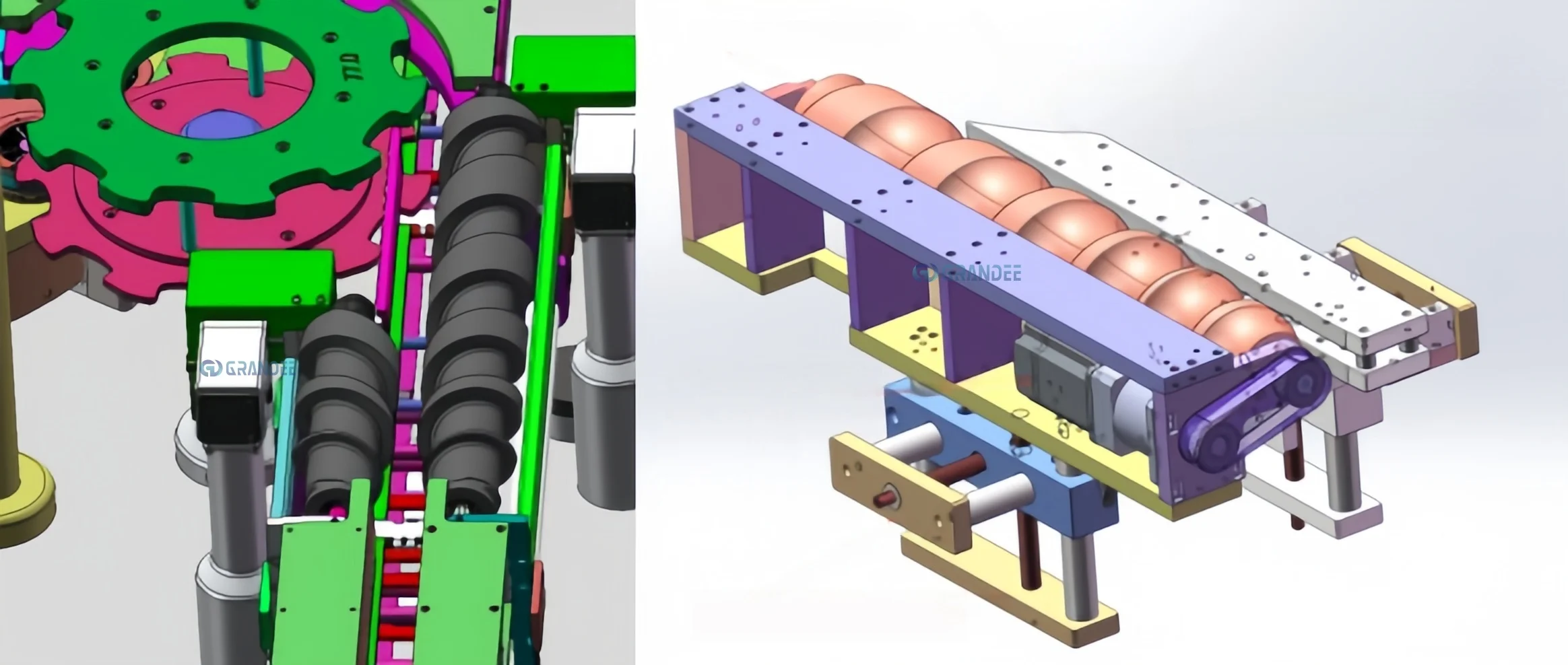 automatic rotary high speed 6000bph servo electronic cam self adhesive labeling three labels station machine-10