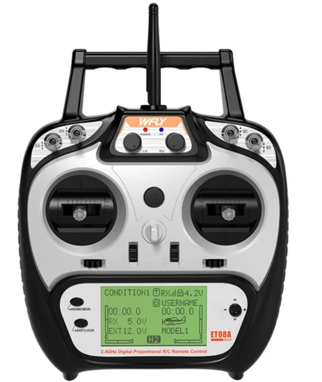WFLY ET08A Rc Airplanes Remote Control  Fpv Drone Transmitter and Receiver  Board for Rc Plane and Rc Drone Controller