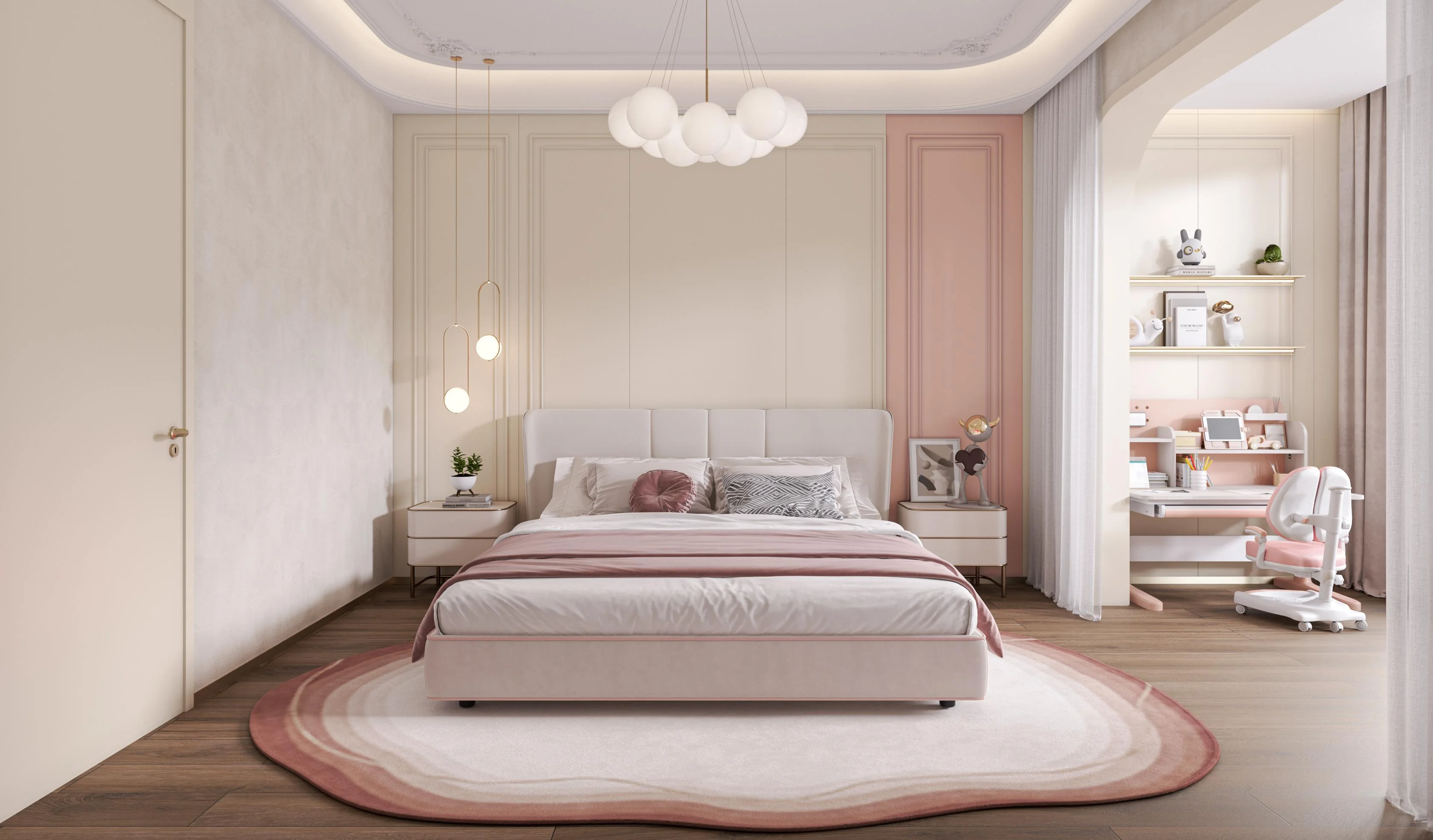 Modularization Durable Floating Shelves Metal Aluminum Wall Mounted Shelf for Children's Room factory