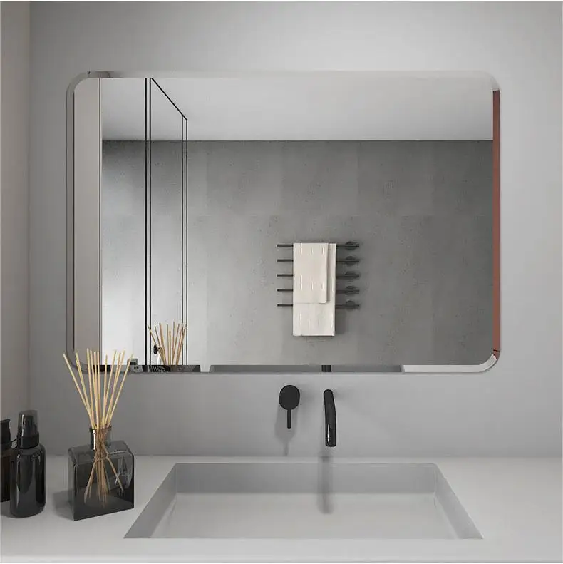 product hotel bedroom dresser makeup wall hanging mirror bevele mirror mounted square mirror for bathroom bedroom decor-2