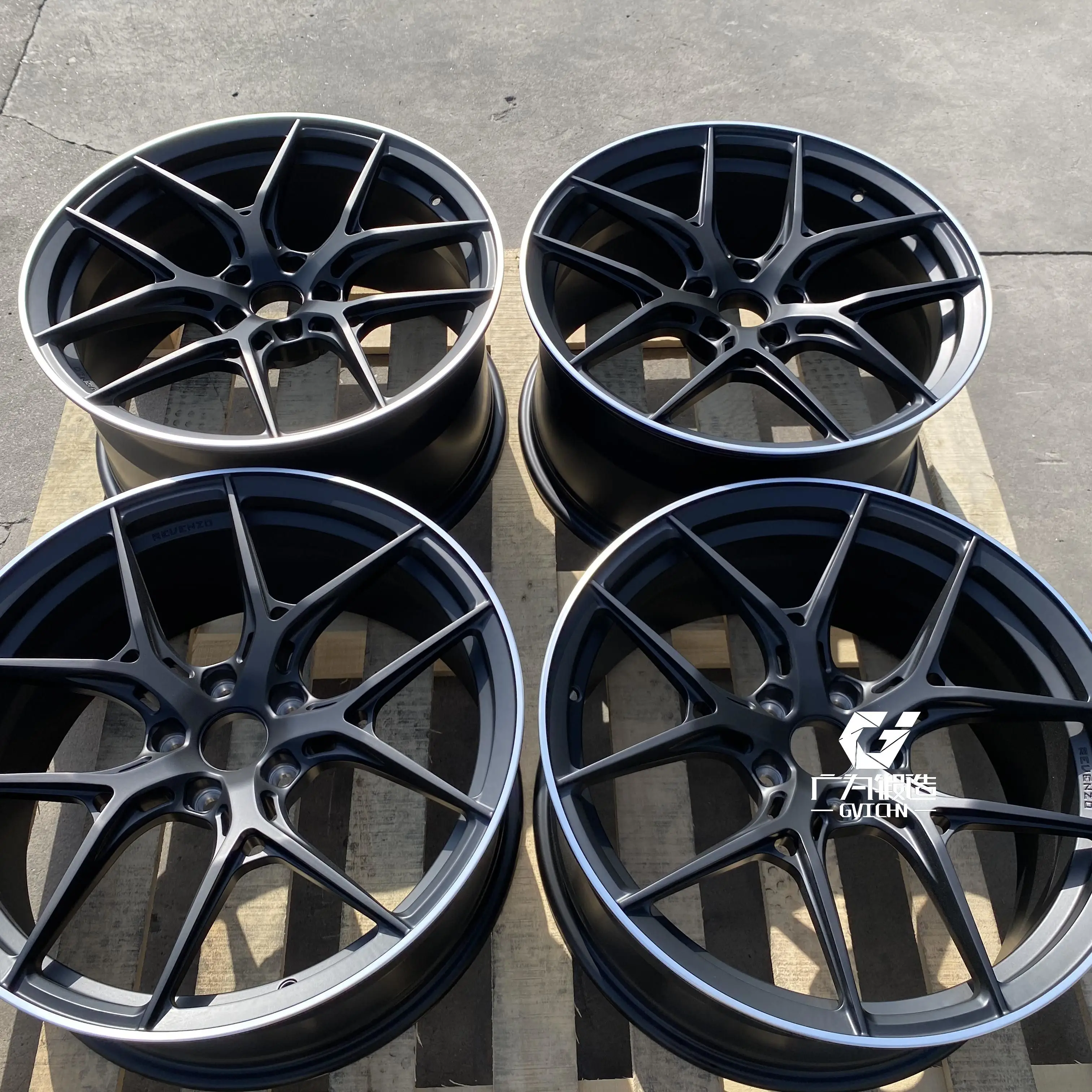 GVICHN Custom 16 17 18 19 20 21 22 inch Forged 6061 T6 Alloy Wheel Rim 5x112 5x114.3 5x120 5 Spoke Concave Passenger Car Wheels