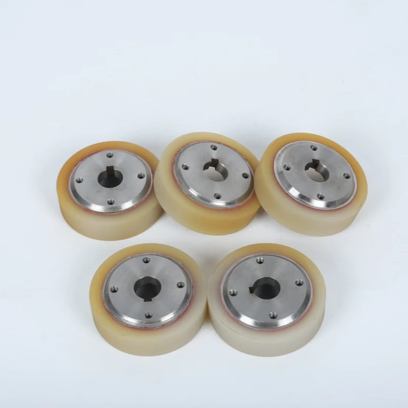 product abrasion resistant polyurethane rubber wheel agv  for high temperature resistant rubber wheels up to 120 degrees-8