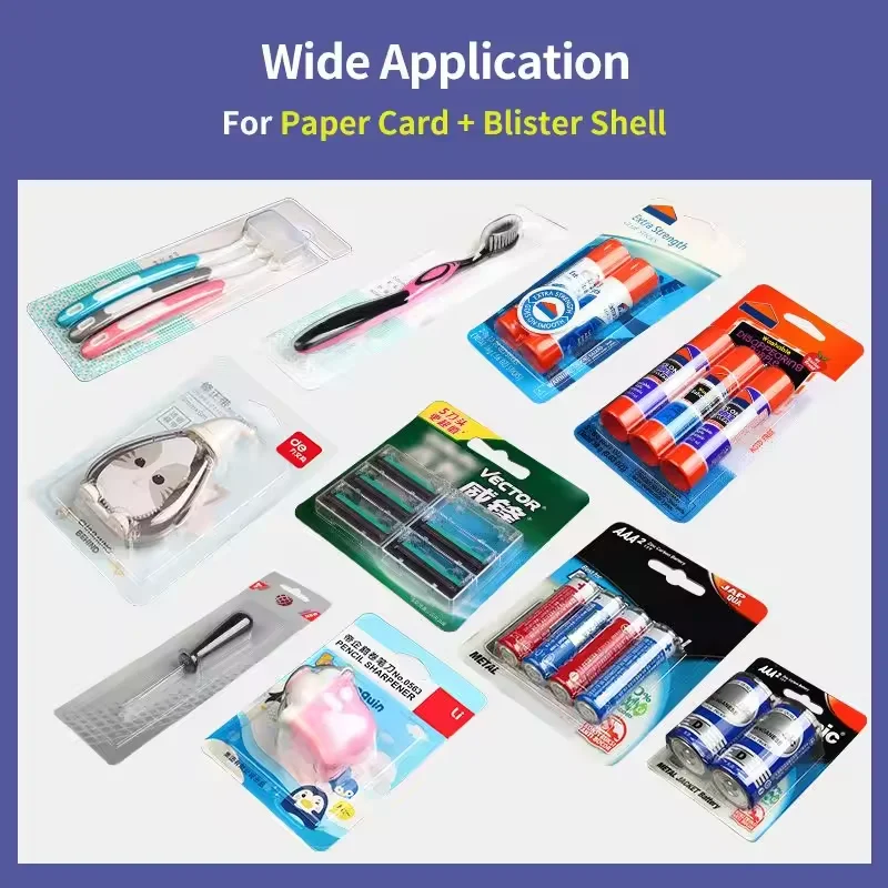 Multi Functional Paper Card PVC Plastic Blister Toothbrush Packaging Sealing Machine Battery Blister Paper Card Packing Machine