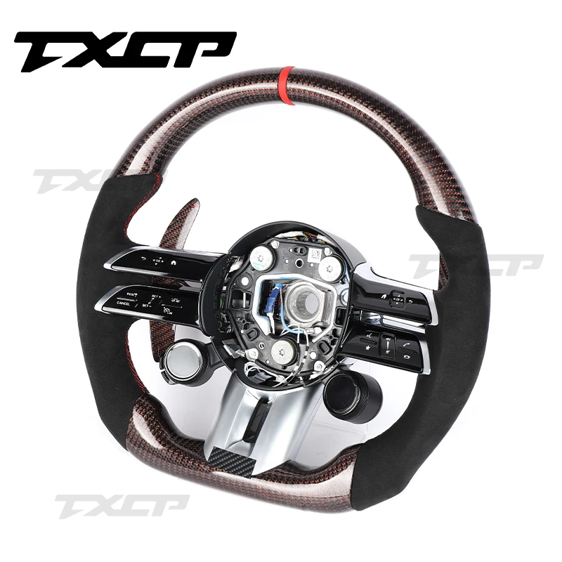 メルセデスベンツ AMG用 フルレザー ステアリングホイール 新型 S223