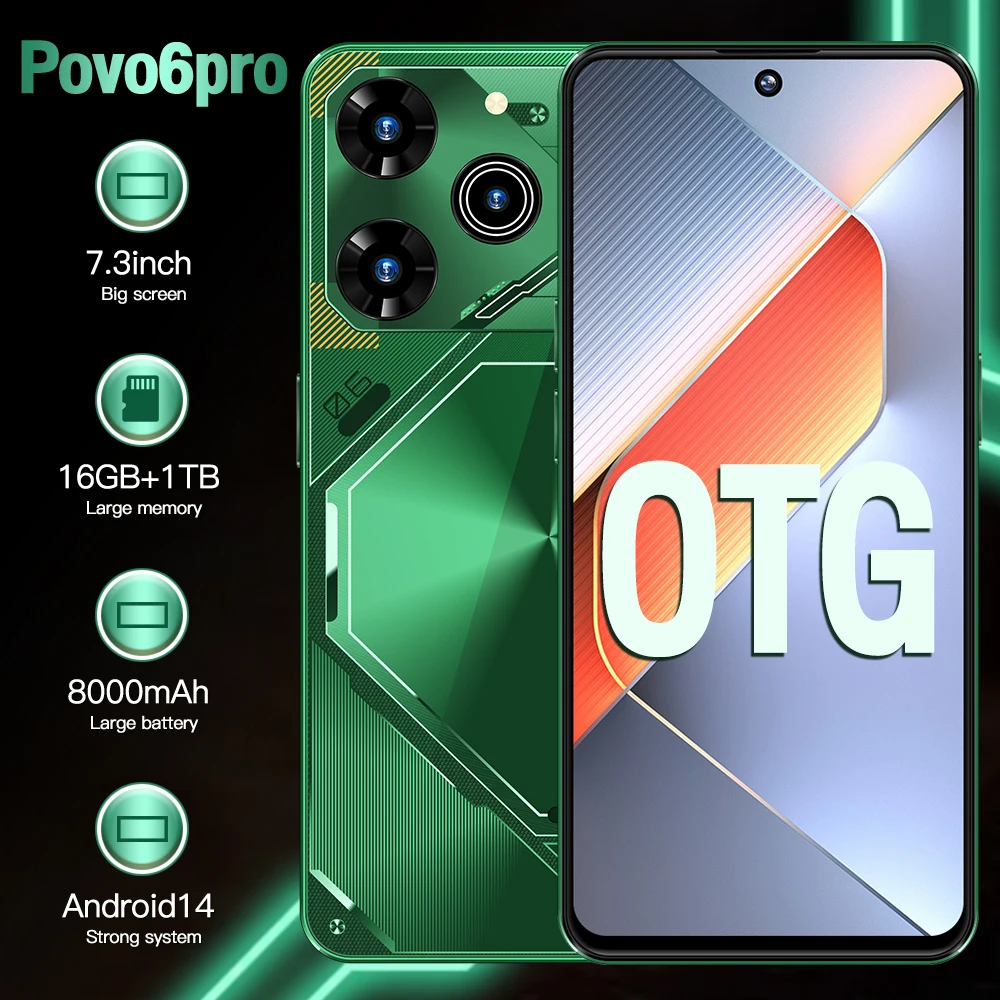 Smartphone Pova 6 Pro Neuf - Modèle Récent, Écran Large, Performant, Livré Avec Accessoires