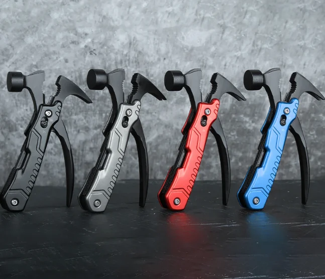 High Quality Steel Claw Hammer Nail Multi-functional With Knife Corkscrew File Saw Screwdriver