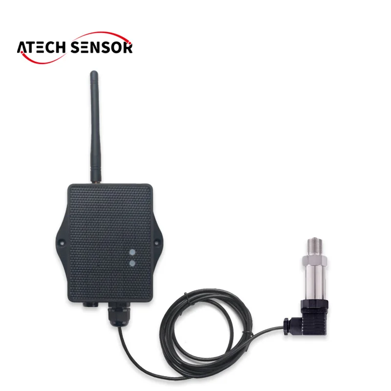 Atech  Pressure Sensor Wifi 4G NB IOT Wireless Pressure Sensor Transmitter With Display