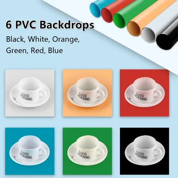 PULUZ 30cm Photography Led Ring Lightbox Photo Studio Shooting Tent Black Box 6 Color Backdrops detail image