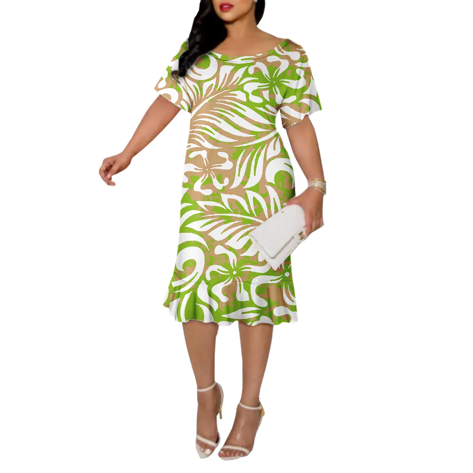 casual mermaid dress Maine - Short-Sleeve Midi it balances allure with refinement Casual Mermaid Maxi Dress Abyoxi