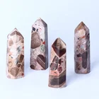 Natural New Arrive High Quality Natural Crystal Wand Picture Jasper Tower Point Mineral Specimens For Decoration