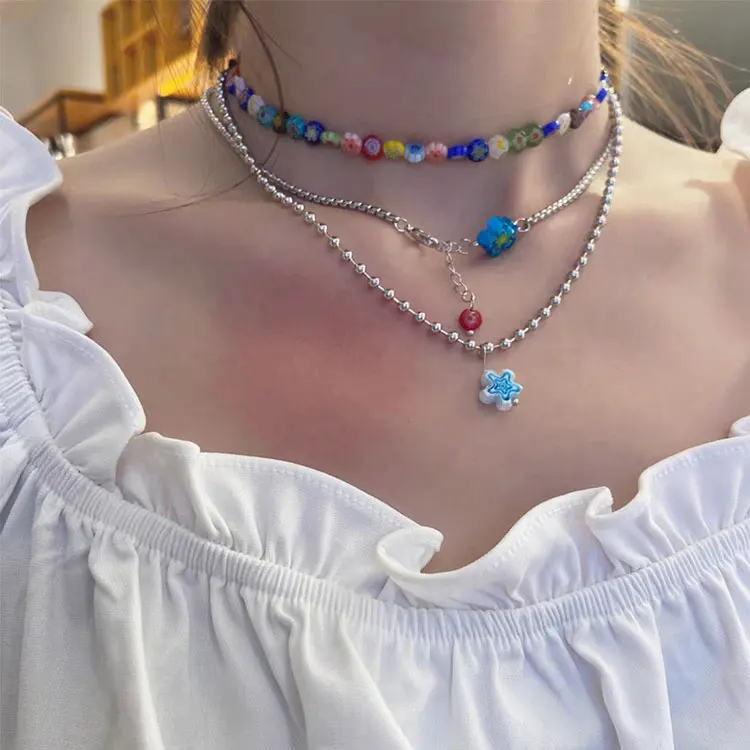 SC Tiktok ティーンガールズ ハンドメイド Y2K ネックレス ジュエリー