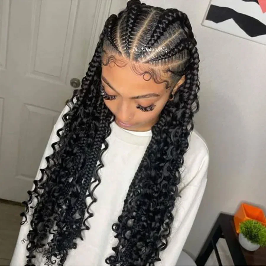 Deep Curly Human Hair Bulk for Braiding Peruvian Remy Bulk Hair No Weft Micro Braids Hair Bundles 3Pcs/Lot Black Brown 100g_voghion.com