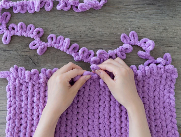 Wholesale Chunky Loop Yarn Hand Knitting Chunky Chenille Yarn For Hand