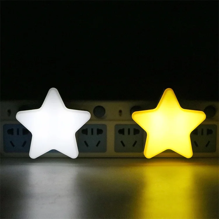 110V 220v Led Plug Light Sensor Control Night Lights Mini  Star Butterfly Novelty Moon Bedroom Lamp for Baby Gift