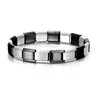 Silver and black