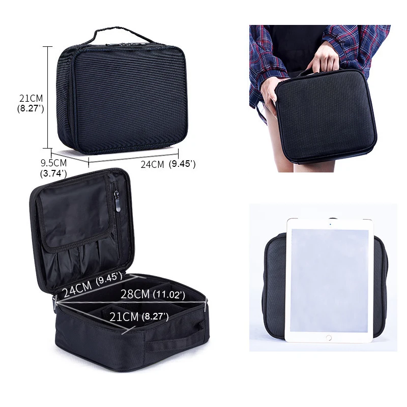 professional artist bag train case storage