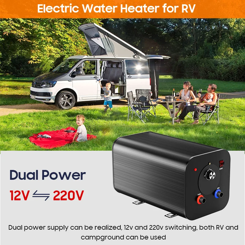 OEM Customized DC12V 220V 3-8 Gallon Travel Boiler RV Electric Tank Storage Shower Water Heaters