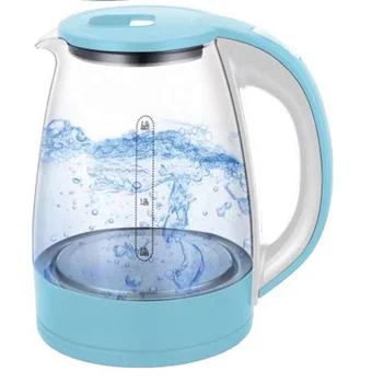 High Boron Glass Household Electric Kettle with Blue Light for Water and Tea Drinkware glass Water Pot and Tea Kettle