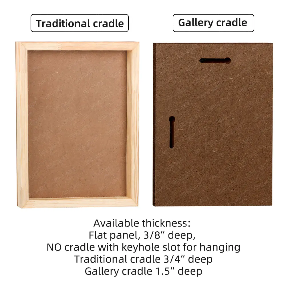 Sinoart Pre Gessoed Art Boards Custom Thickness Gesso Boards For ...