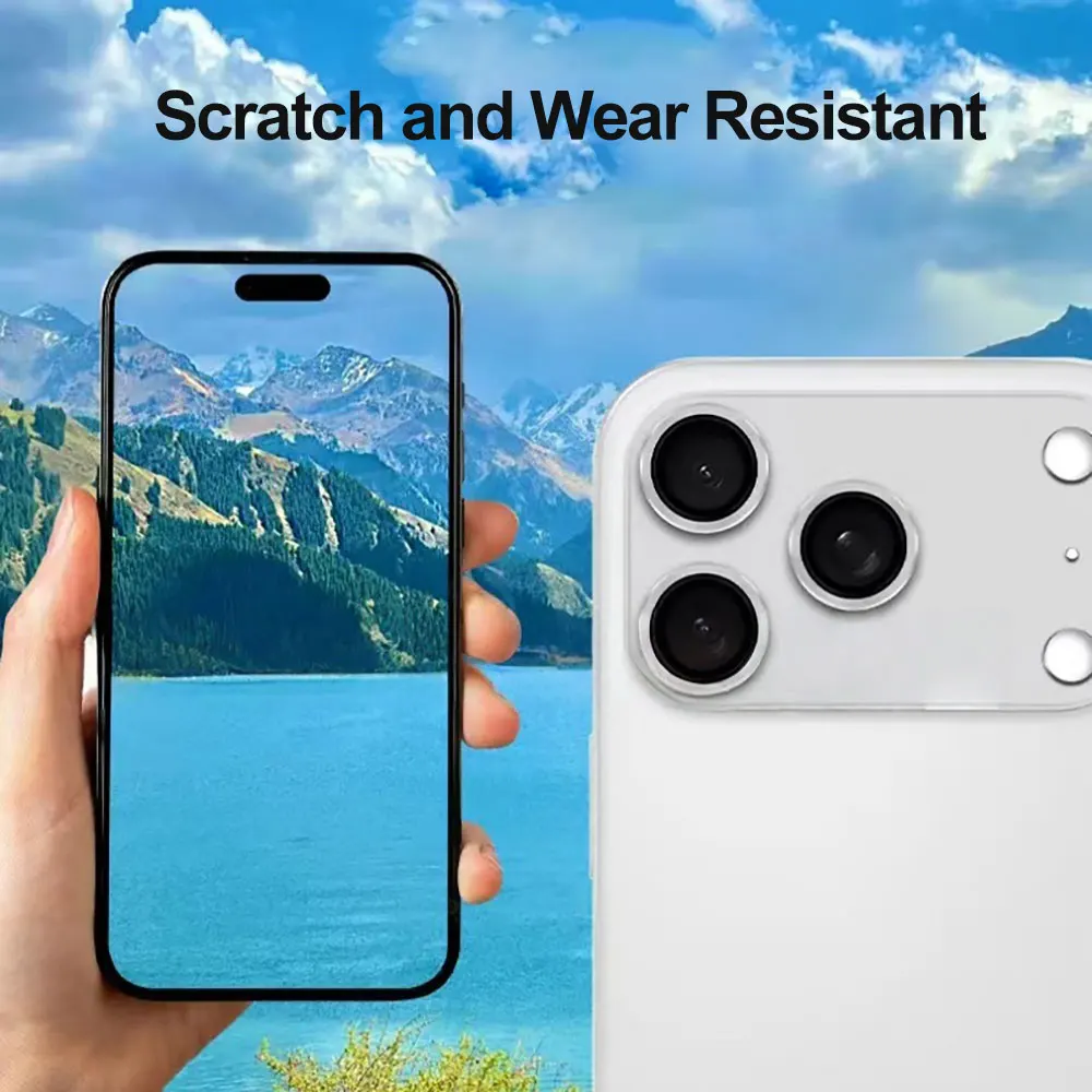 product laudtec metal tempered glass camera lens protector for iphone 17 pro strong adsorption case friendly anti scratch screen cover-5