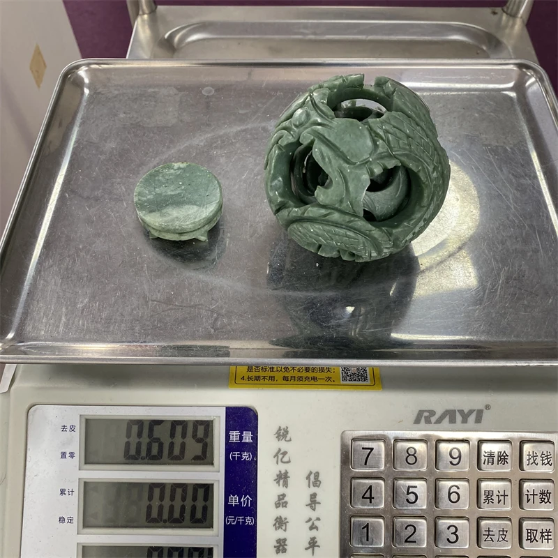 石製 球形置物 緑色 ストライプ模様 置き配配送】【在庫限り】オルゴナイト 森羅万象 星 緑球体 置物 置物