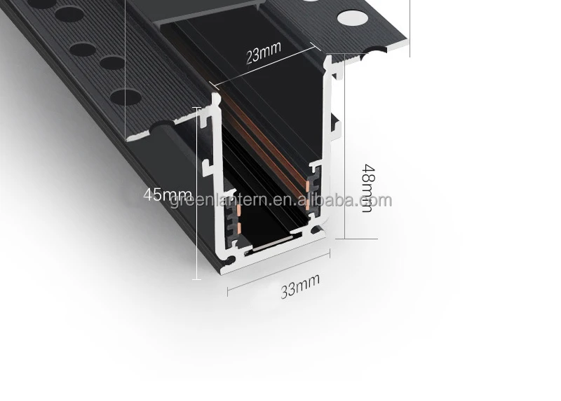 Modern Recessed Magnetic Track Light - 1M/2M LED Linear Track Lighting ...