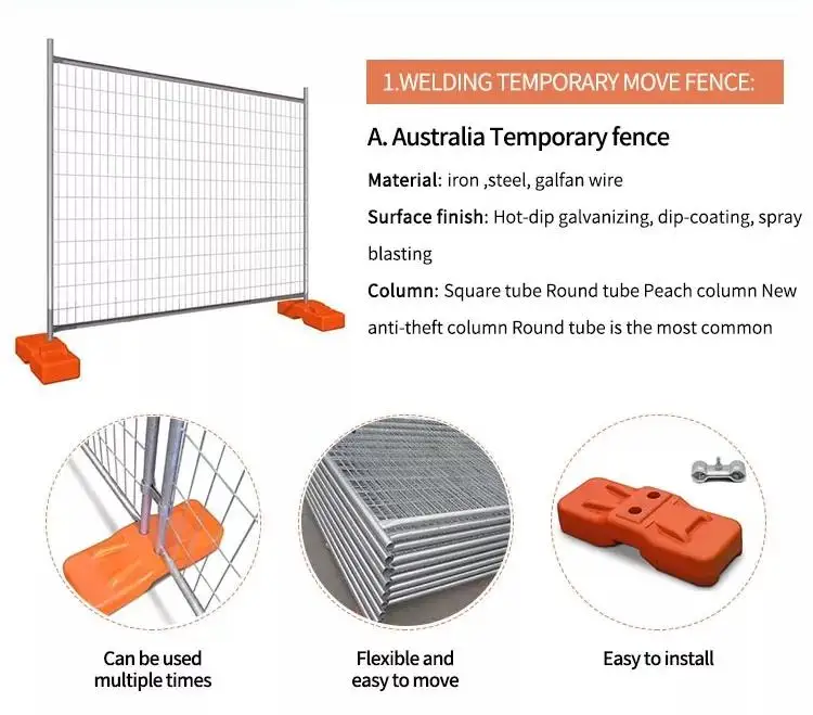 Australian Retractable Construction Temporary Fencing For Sale Buy