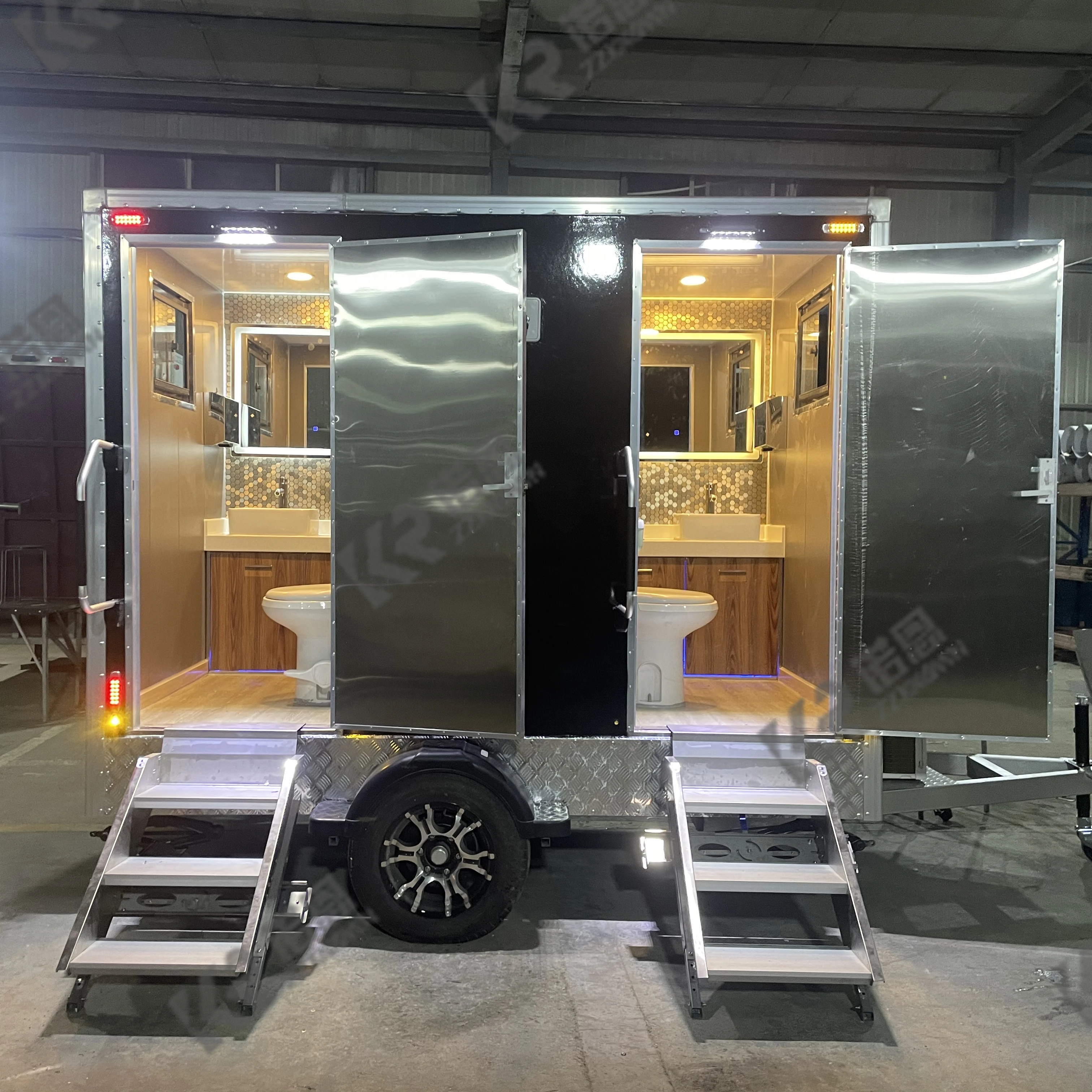 Portable Prefab Rent Outdoor Restroom Trailer Mobile Toilet Portable ...