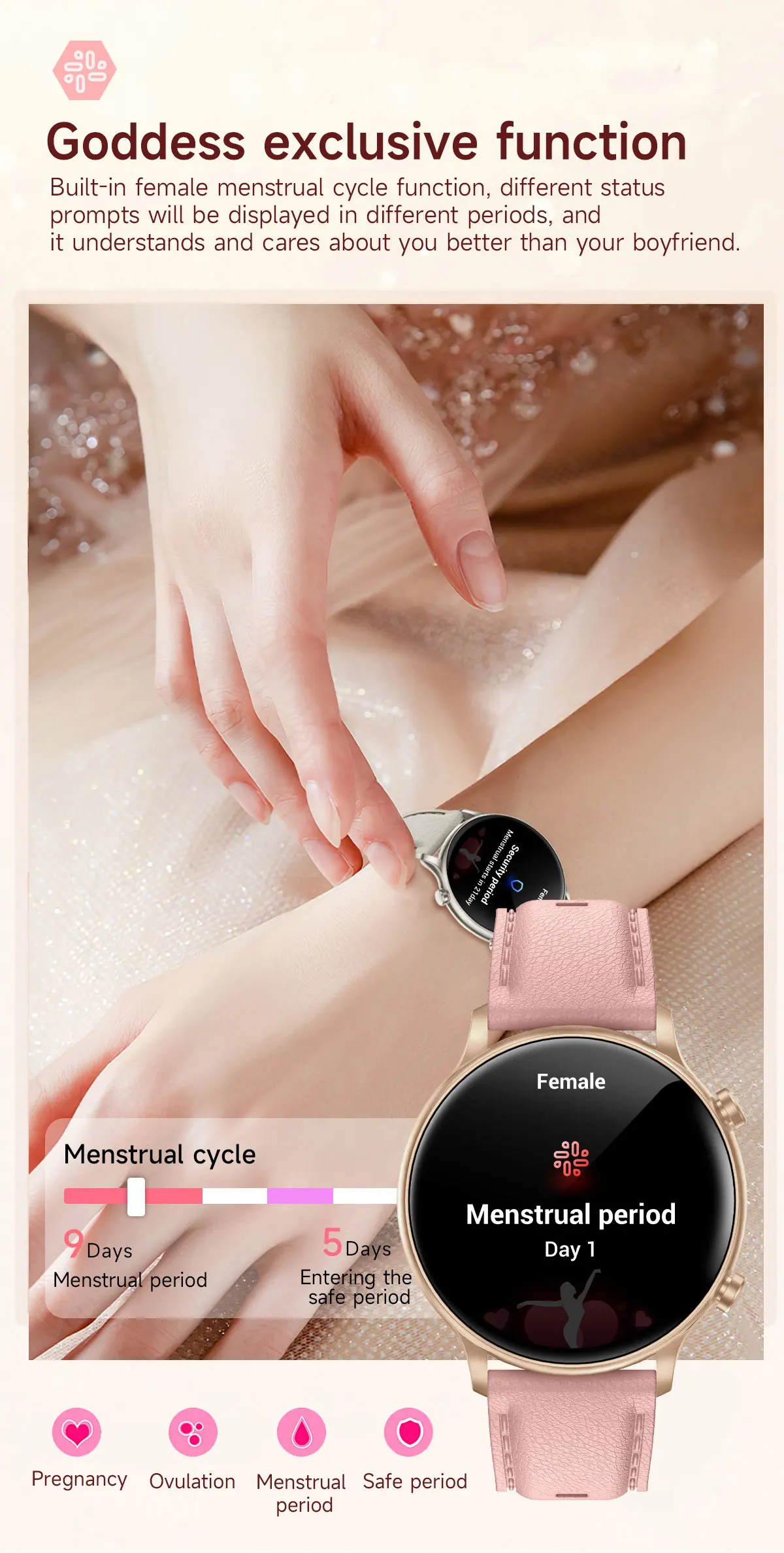 product womens waterproof fitness tracker smart watches for bt call answering pedometer heart rate monitor for android iphone-11