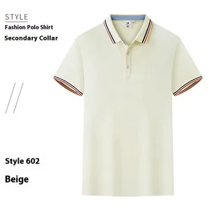 Custom Printed Men's for Polo Shirts Short Sleeves Catering Overalls Embroidery Solid for Restaurant Hot Pot Barbecue