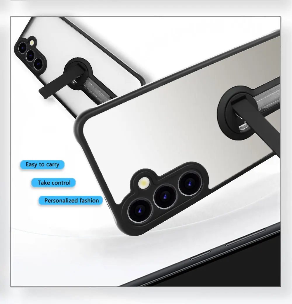 Kickstand Phone Case For Samsung S24 Plus Tpu Pc Cellphone Covers Soft Anti Drop Proof Stand Ring Holder Sjk339 supplier