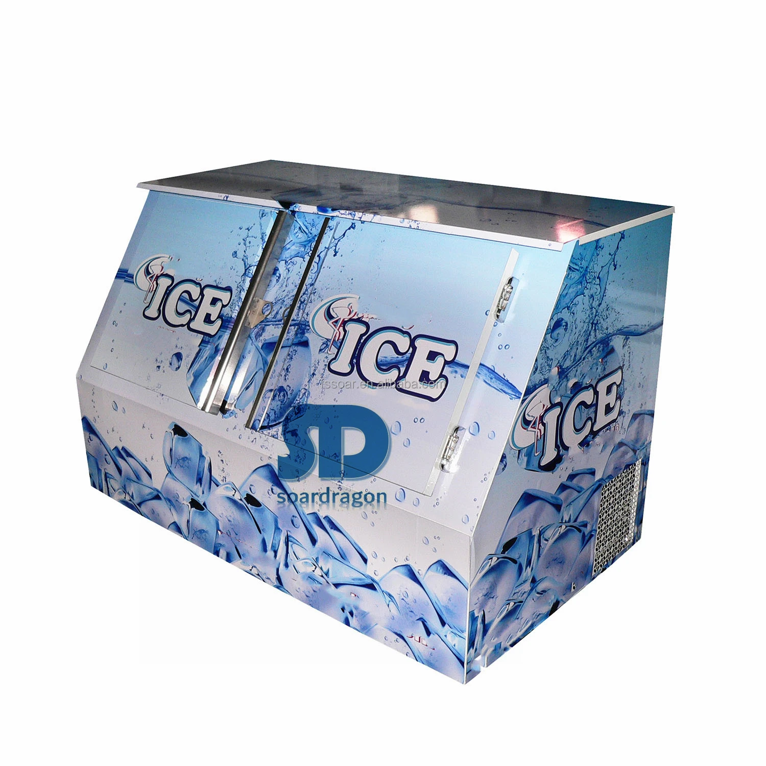 Soardragon Static Cooling Freezer Bagged Ice Storage Freezer With Solid