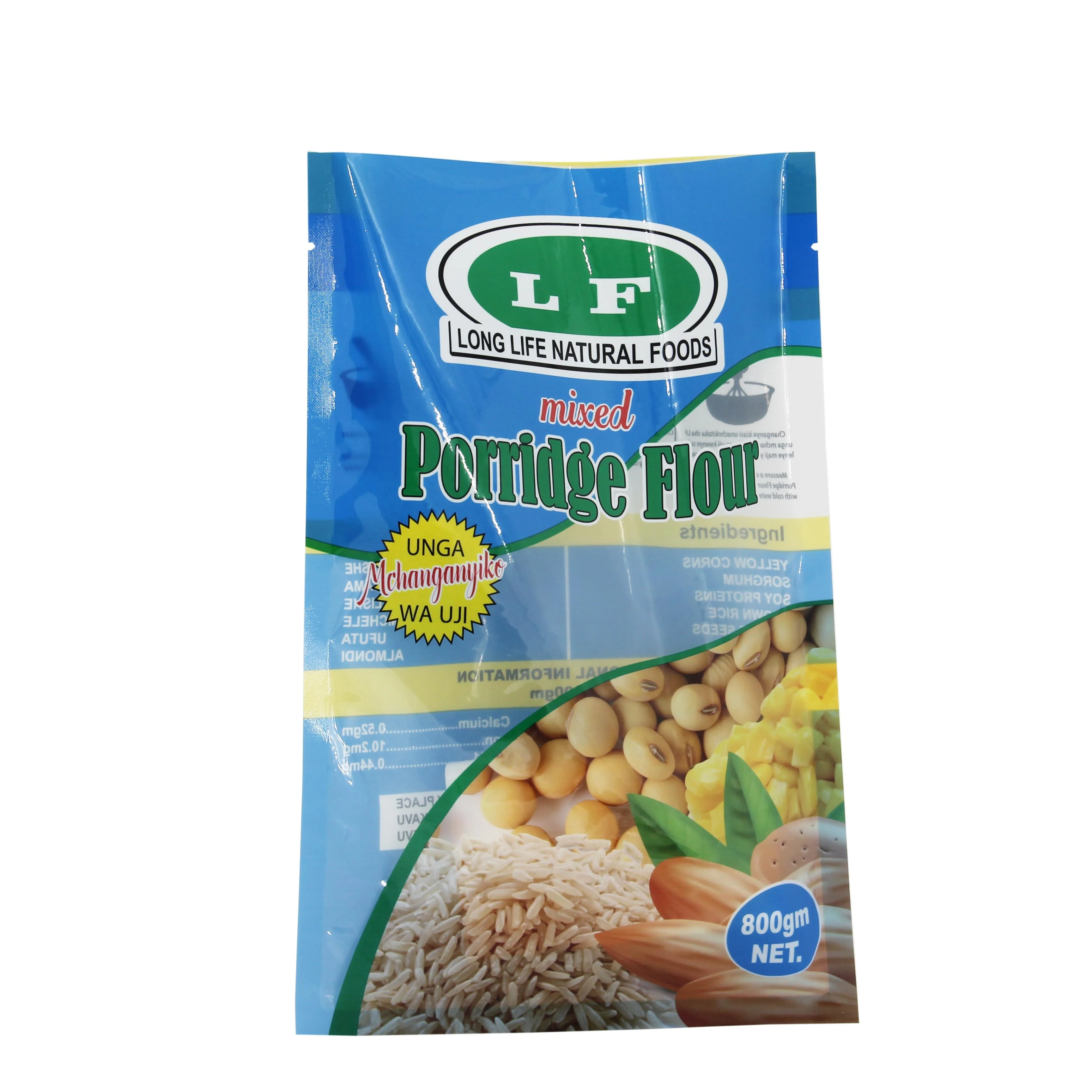 High quality food package 800g 1kg flour packaging bag