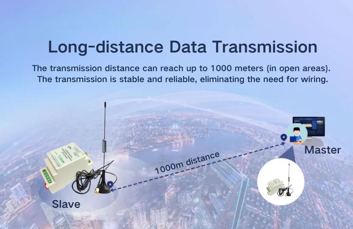 Heyuan RS485 Modbus Converter Transceiver Module RF Receiver ...