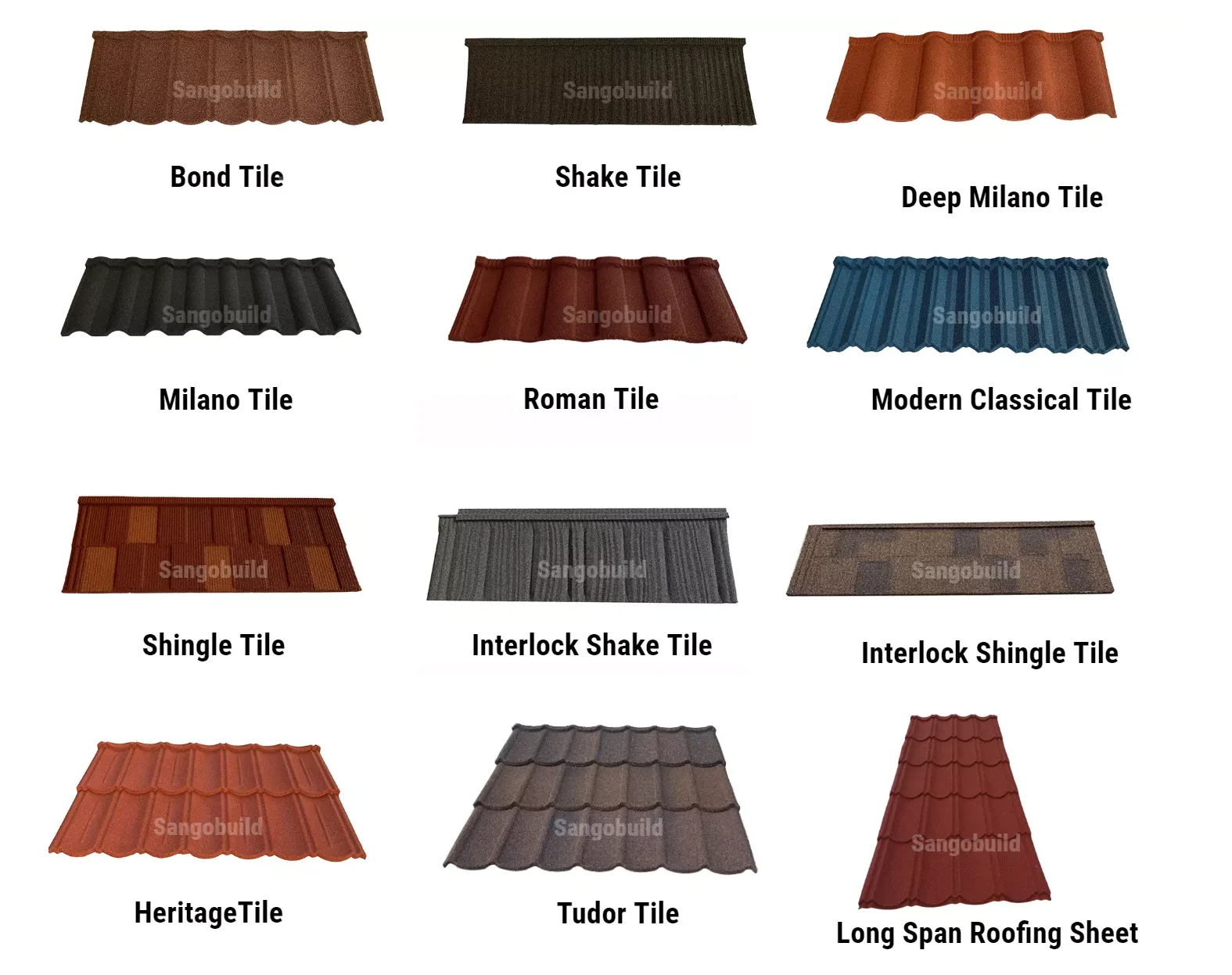 Bond Tiles Classic Stone Coated Roofing Sheet Metal Roof
