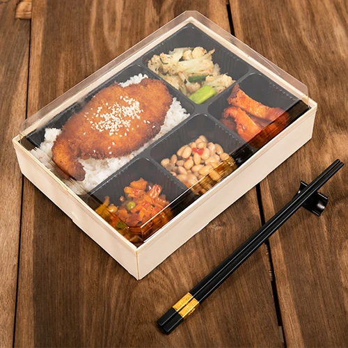 Takeout to Go Rectangle Sushi Food Packaging Box Disposable