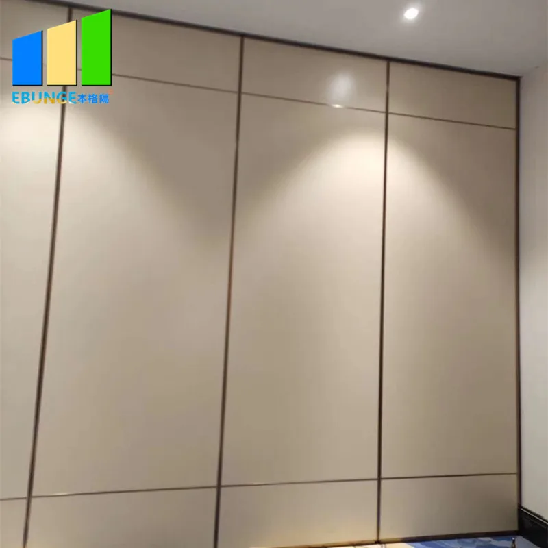 Movable Melamine Office Partition Wall Restaurant Gypsum Board Folding Wall Partitions