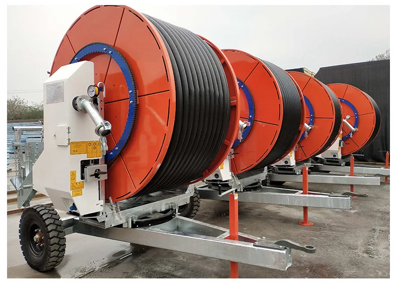 Traveling Irrigation System with Big Sprinkler Gun Water Turbine for Hose Reel Farm Irrigation Rain Gun for Convenient Hosing