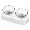 Transparent double bowl
